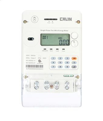 CA168-CS23 STS Ön ödemeli elektrik sayaçları Nijerya Klavye GPRS / PLC / 3G / 4G / RF iletişim ile akıllı enerji sayacı