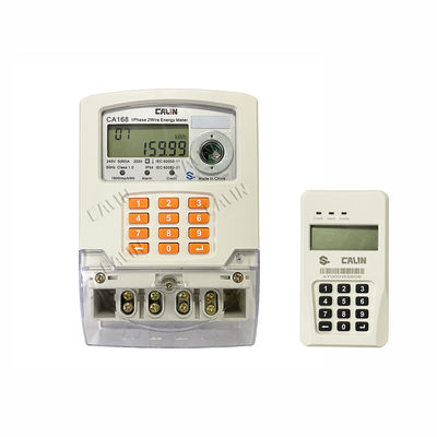RF Modüllü Tek Fazlı Akıllı IP54 Ön Ödemeli Elektrik Ölçer