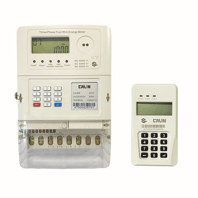 Çift Tarife 3 Fazlı Akıllı Ön Ödemeli Enerji Ölçer IEC62056-21 Standardı